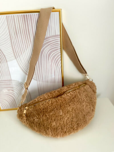 Banane bouclettes camel