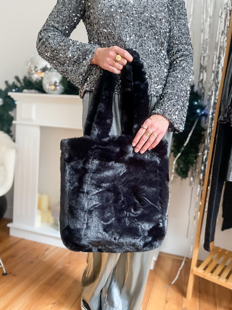 Sac cabas pilou noir