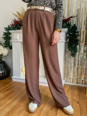 Lys pantalon fluide chocolat