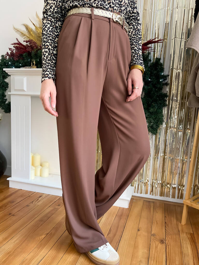 Lys pantalon fluide chocolat