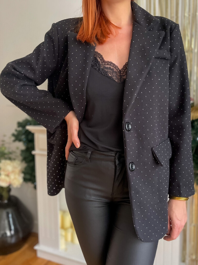 Felix blazer noir et strass